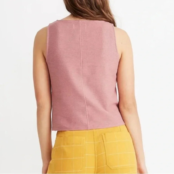 Madewell Tie Front Cotton Crop Top - Picture 4 of 10